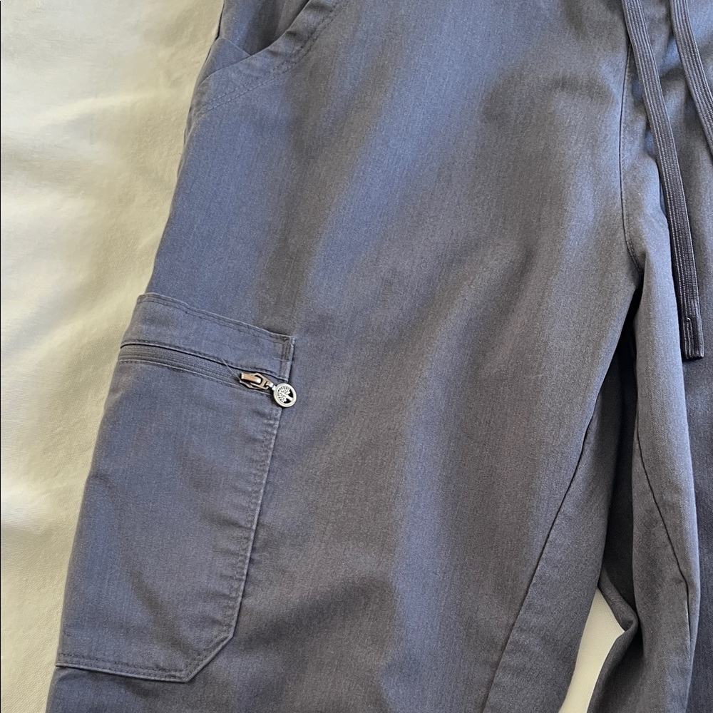Healing Hands Women's Gray Straight Leg Pants - Picture 4 of 9